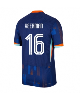 Paesi Bassi Joey Veerman #16 Maglia Gara Trasferta Repliche Europei 2024